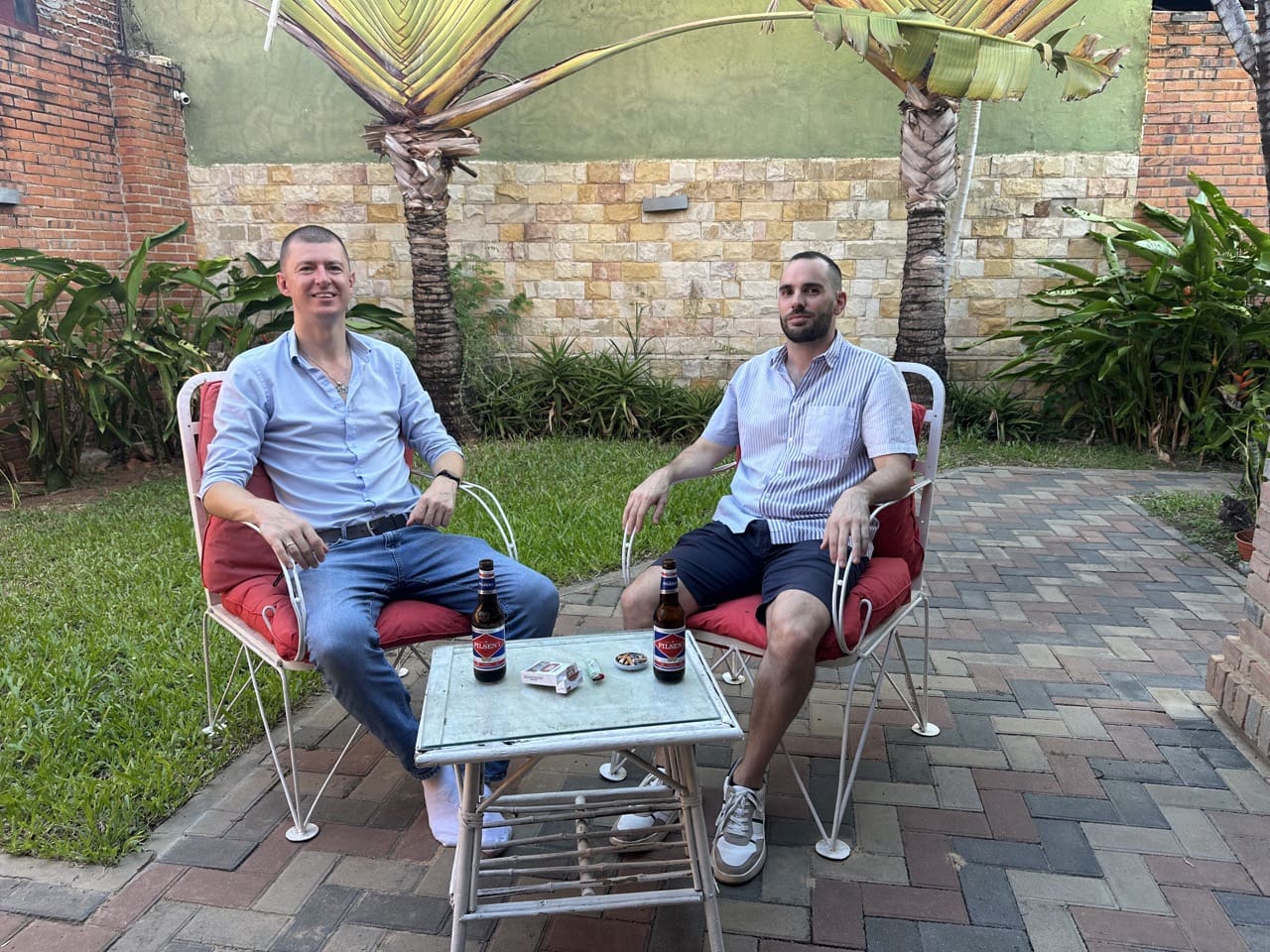 Ladislas and Matt in Paraguay